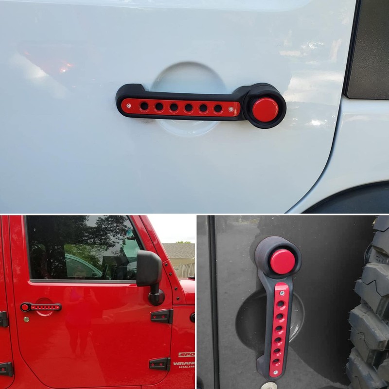 Side Door handle insert Grab Handle & Push Button Knobs