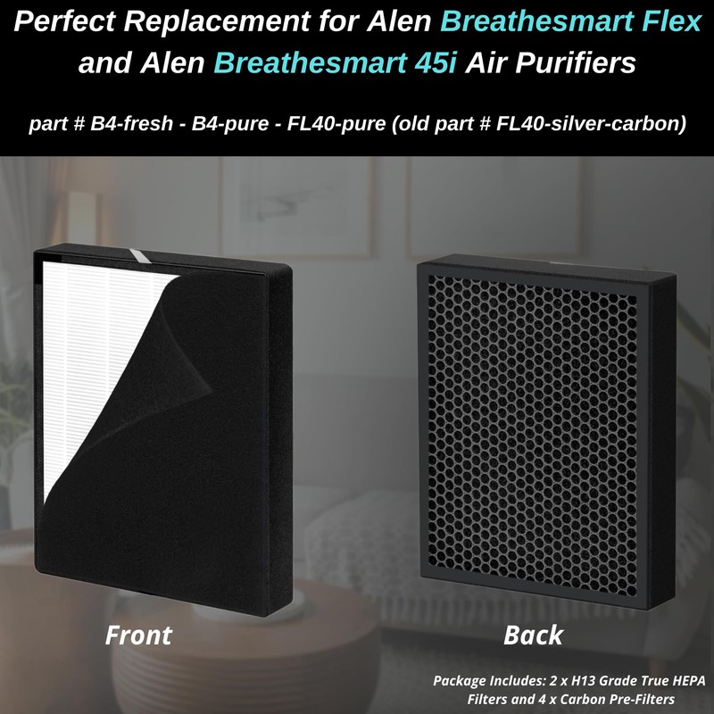 2 Pack - 45i Replacement Filter - for Breathesmart Flex