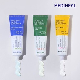Mediheal Moisture Soothing/Tone-Up/UV-Cut Sunscreen 3 Types - Tea Tree Moisture Soothing Sun Cream / 메디힐 수분 진정/톤업/유브이컷 선크림 3종 - 티트리 수분 진정 선크림