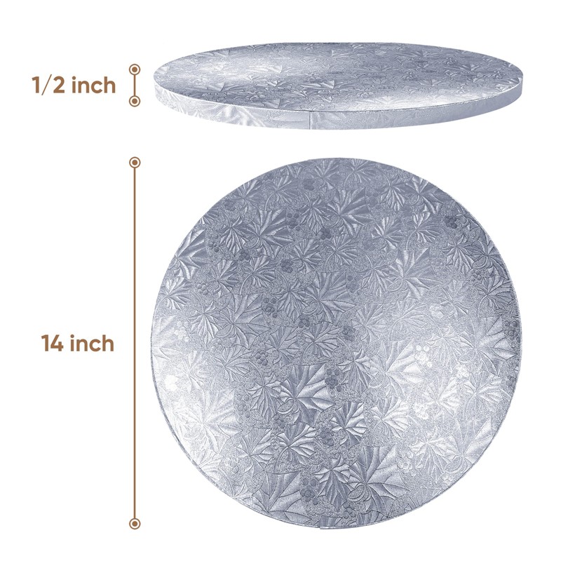 Cakebon Cake Boards - Sturdy 1/2 Inch Thick Drums -