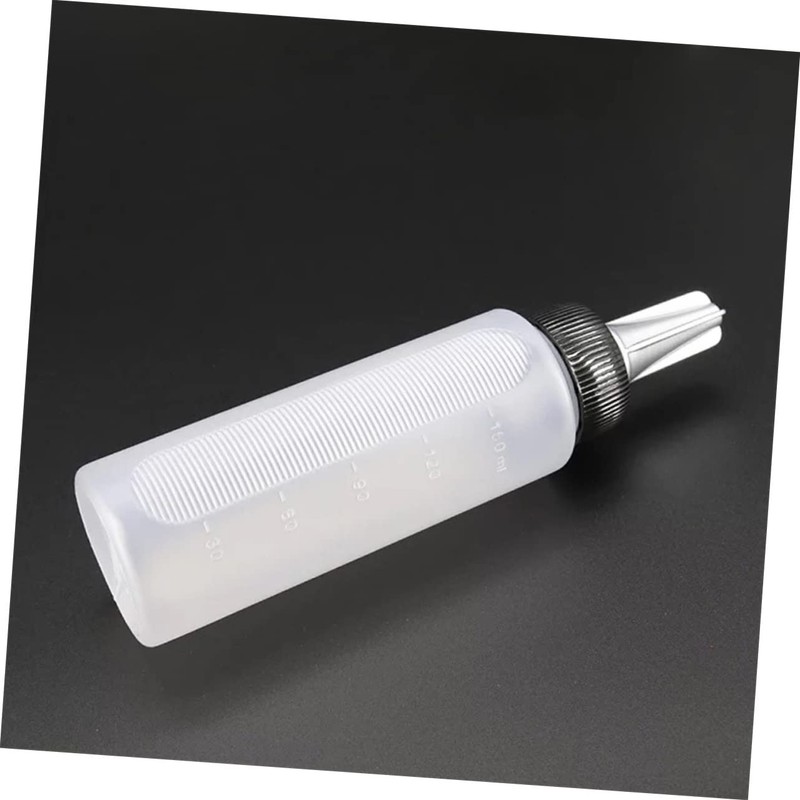 Healeved Hairdressing Scale Bottle Portable Measuring Rinse Bottle for Hair