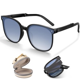 Milifox Gafas De Sol Para Hombre Polarizadas Mujer Retro Plegables Protección UV380 Ligeras PortáTiles Y