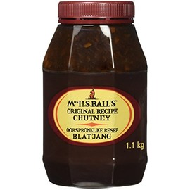 Mrs H.S. Balls Original Flavor Chutney, The Recipe That Survied A Shipwreck, (1) 1.1Kg, In A Wide Mouth Octagonal Plastic Jar - Imported from South Africa -