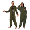 Silver Lilly One Piece Fighter Pilot Costume - Adult Novelty