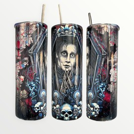 Sellrex Edward Scissorhands Insulated 20oz Thermal Skinny Tumbler