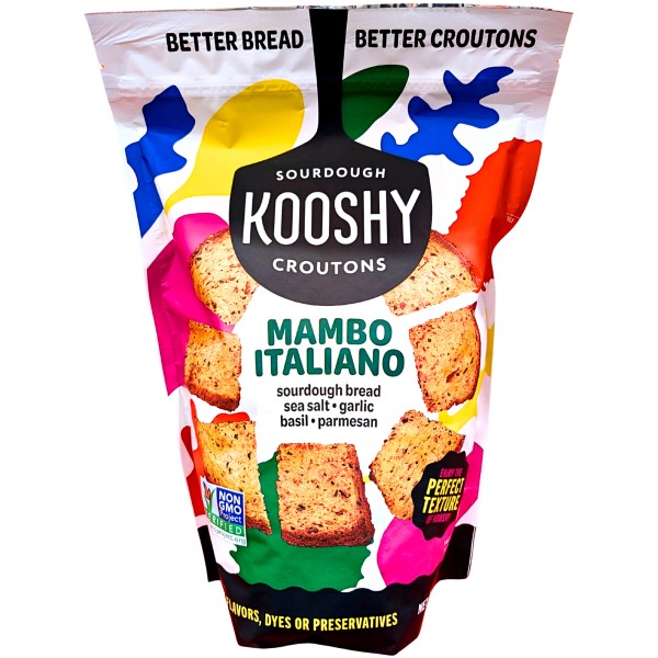 Kooshy Mambo Italiano Sourdough Crouton 22 Ounce Bag EXP 05/2026