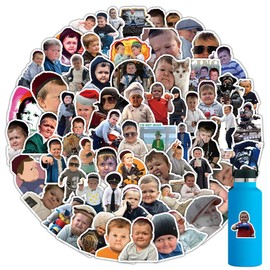 104Pcs Funny Meme Stickers Pack for Water Bottles， Cute and Funny Face Decals for Adult，Vinyl Waterproof Kids Sticker for Laptop，Phone，Hard Hat，Skateboard，Scrapbooking，Christmas Gifts for Kids/Teens