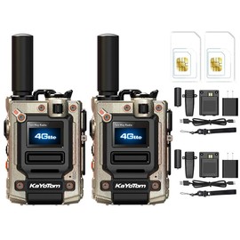 M8 KaYoTom POC FRS Two-Way Walkie-Talkie 5000KM Global Walkie-Talkie Long Range Global PTT Walkie-Talkie Ultra Long Range Communicator Outdoor Organizer C Radio Audio Network Communication Durable Safe Fast Walkie-Talkie - Color: 1piece