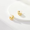 KissYan Chunky Gold Hoop Earrings for Women, 14K Gold Plated