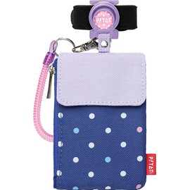 Sonic GS-3140-K Pitat Pass Spiral Key Chain Navy Card Case
