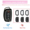 for Hyundai Key Fob Cover With Bling Keychain Soft TPU