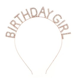 Birthday Headband - Birthday Headband - Sparkling Birthday Celebration Party (Gold)