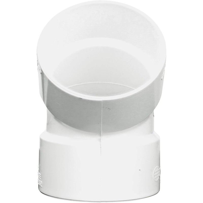 NDS 3P03 PVC 45-Degree Elbow, 3-Inch, for Hub X Hub