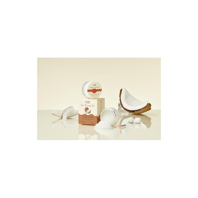 ANAiRUi Lip Care Kit - Coconut Lip Balm Mask &