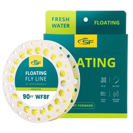 SF Fly Fishing Floating Line with Welded Loop Weight Forward Fly Lines # Fluo Yellow 90FT WF8F