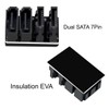 Xiwai SATA 7Pin Female to 7Pin Male 360 Degree Angled