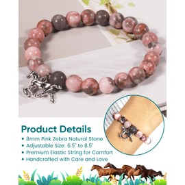 Horse Gift for Girls, Horse Lovers Stuff with Horses Glass Cup Makeup Bag Socks Keychain Accessories 7pcs Gift Set for Horses Lovers Birthday back to School Gifts for Daughter Granddaughter Niece