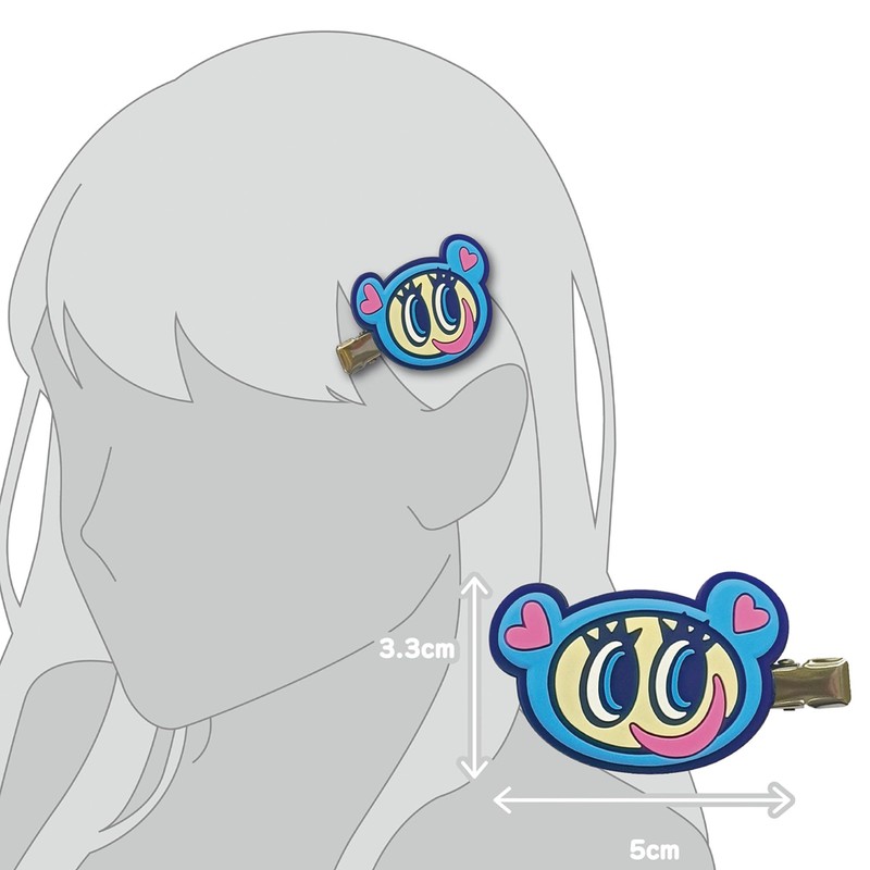 Angel Blue Rubber Bangs Clip Nakamra-kun Hair Clip