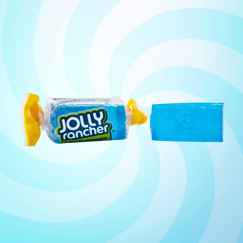Jolly Rancer Blue Raspberry Hard Candy, Individually Wrapped, Bulk Candy