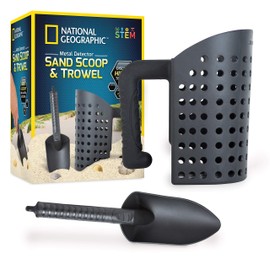 Blue Marble NATIONAL GEOGRAPHIC Metal Detector Accessories C Includes Sand Scoop for Metal Detecting and Metal Detector Shovel, Use as Sand Sifter for The Beach, Metal Detecting Accessories