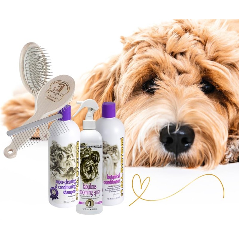 #1 All Systems Doodle Grooming Kit, Shampoo, Conditioner, Spray, Comb,