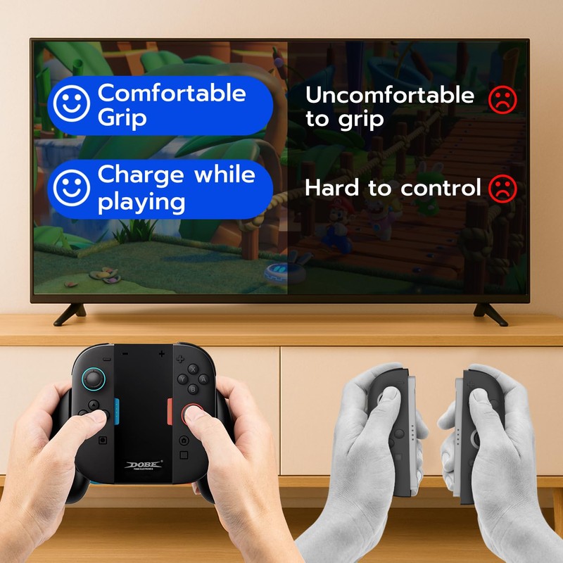 Tolesum Charging Holder for Switch 2, Charging Handle with Stand