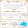 Wesnoy Cotton Tummy Liners and Bra Liners Set for Sweat