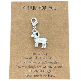 AMOBESTER Farm Animal Goat Clip on Charms for Bracelet Necklace Zipper Pull Goat Lover Jewelry