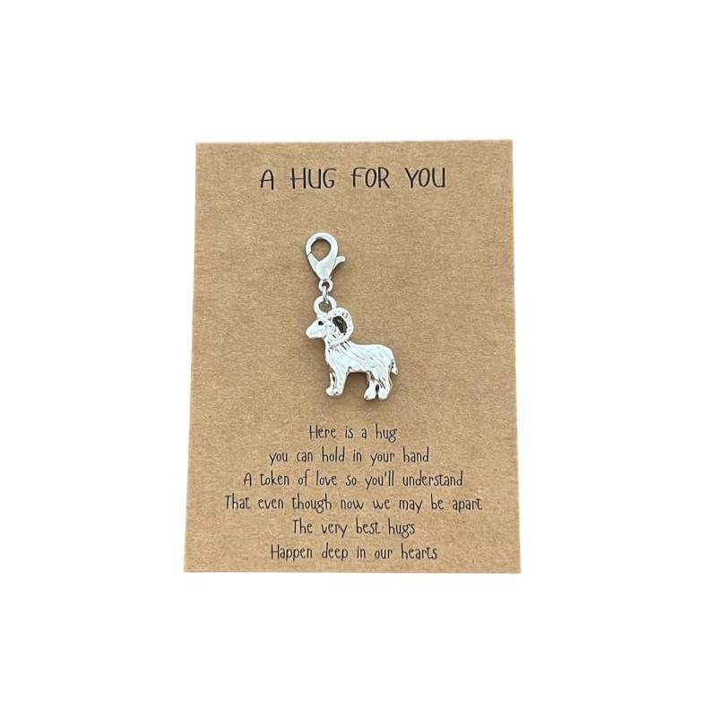 AMOBESTER Farm Animal Goat Clip on Charms for Bracelet Necklace