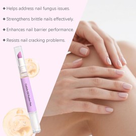 Lápiz para cutículas Lápiz de aceite para uñas 2 en 1 y empujador de cutículas para hidratación diaria Fórmula suave para y uñas secas Herramienta portátil para el cuidado las