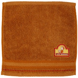 Marushin Mini Towel, Curious George, Brown George, 4765015200, Approx. 9.8 x 9.8 inches (25 x 25 cm)