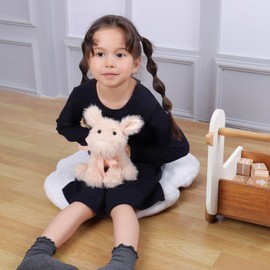 Apricot Lamb Pink Pig Plush Toys for Children, Soft Cute Cuddly Toy for Baby Girls and Boys, Fluffy Pig Pink, 20 cm