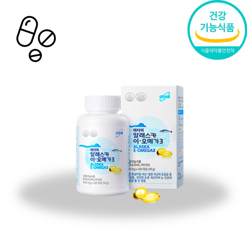 Atomy Alaska Omega3 180 tablets 1 box / 애터미 알래스카
