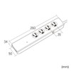 Sanwa Supply TAP-SP311TEL High Performance Thunder Guard Tap (3P Break