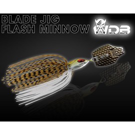 Angel-Berger Wild Devil Baits Blade Jig Chatterbait Spinning Bait Chatter Bait Artificial Bait Bass Pike Zander (Flash Minnow)