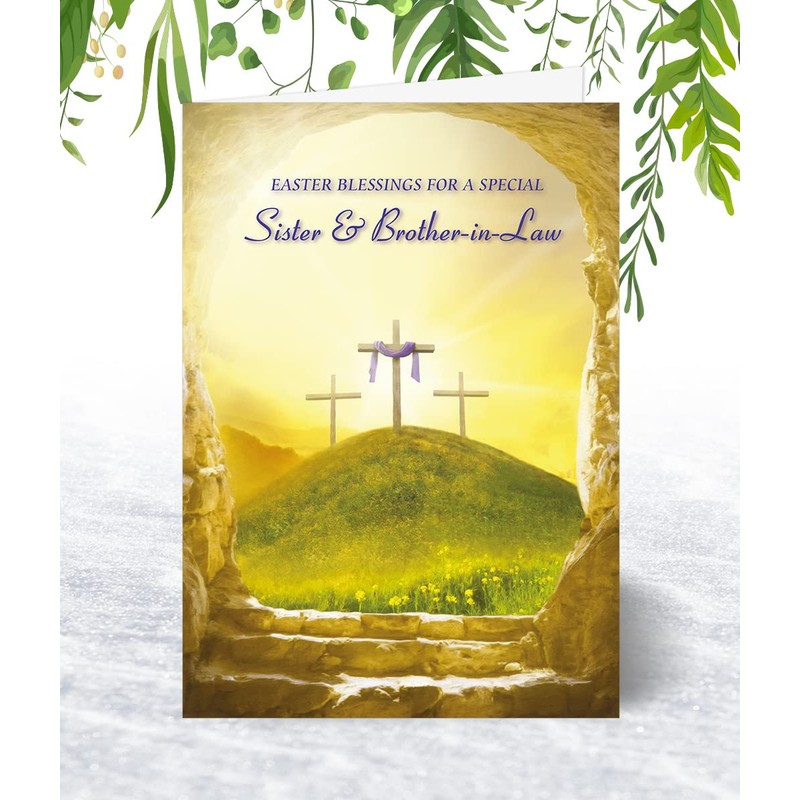 Sister & Brother-In-Law Religious Easter Card - Christian Easter Card