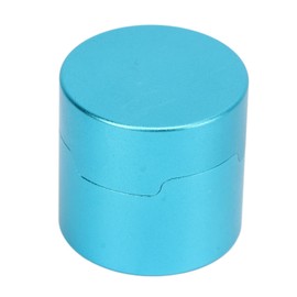 Naroote Pool Chalk Holder, Chalk Holder Aluminium Alloy Round Snooker Box Magnetic Billiard with Fixed Clamp/for Storing (Blue)