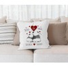 SpecialMe® Cushion Cover with German “Ich Deins, Du Meins, Wir