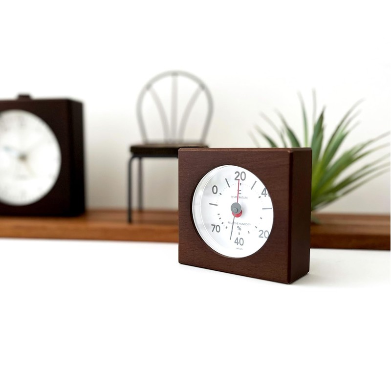 KATOMOKU Thermometer/Hygrometer 2 km-102BR Brown