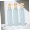 MERRYHAPY 4pcs Refillable Plastic Shampoo Bottles with Flip Lids 260ml
