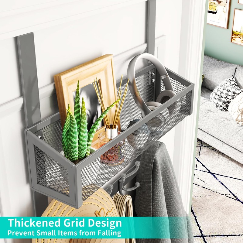 HapiRm Over The Door Hooks - Easy Installation Door Hanger