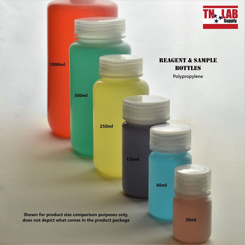 TN LAB Reagent Storage Sample Polypropylene Bottles 250ml