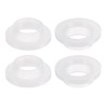 QUARKZMAN 4 Pcs Flange Sleeve Bearings, 10mm ID, 12mm OD,