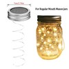 Cynzia Solar Mason Jar Lid Lights, 8 Pack 20 LED
