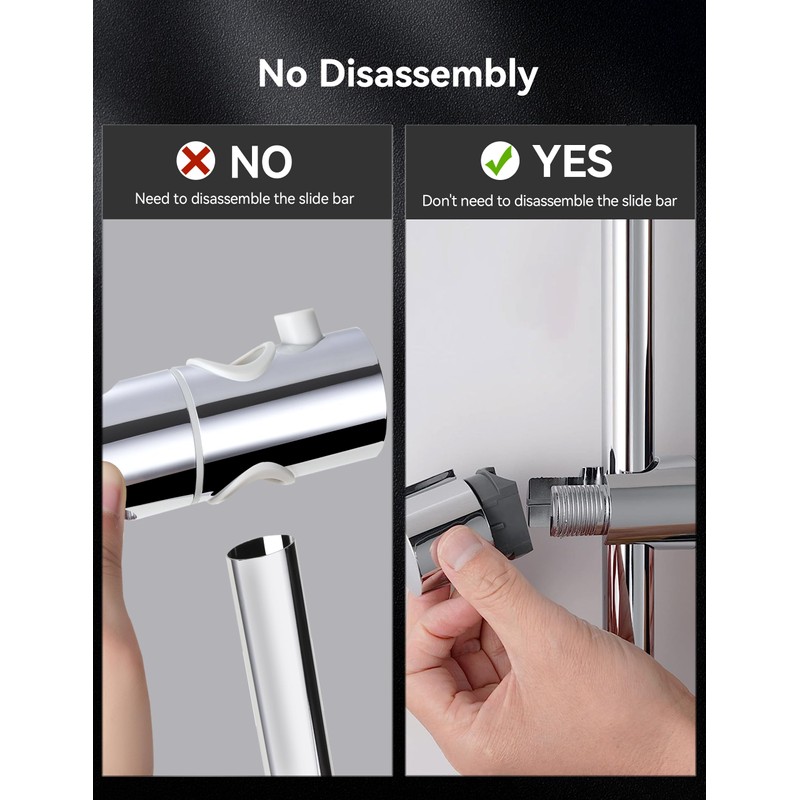Magichome Shower Head Holder for 19-25MM Riser Rail, Adjustable Shower
