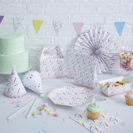 Ginger Ray Sprinkles Paper Party Napkin X 20 - Pick And Mix