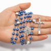 Nazareth Store - Rosario de abalorio de perlas blancas con