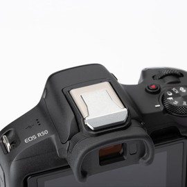 Metal Camera Hot Shoe Cover for Canon EOS R RP Ra R1 R3 R5 R5C R5II R6 R6II R7 R8 R10 R50 R100 (Aluminum Alloy)