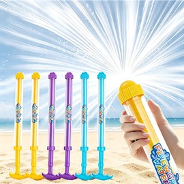 Allwind 6 Pack Water Guns for Kids - Outdoor & Pool Water Toys for Ages 4-12 - Water Firework Blaster for Boys & Girls - Perfect for Backyard Summer Party Games & Swim Activities