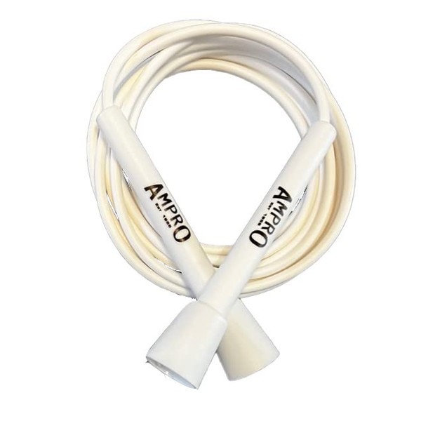 AMPRO Adjustable Speed Skipping Rope - White Original Ampro Jump